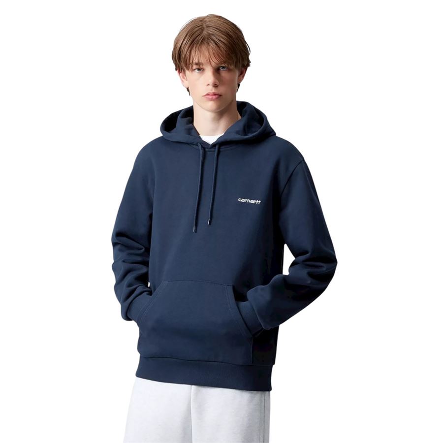 Hooded Script Embroidery Sweatshirt felpa con cappuccio da uomo Carhartt WIP | I0353923CCXX
